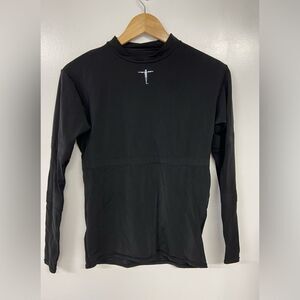 Pro-Scepter Men's Black Long Sleeve Crew Neck Compression Shirt Size Small